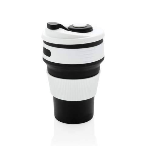 This portable and collapsible cup made out of 100% food grade silicone material is non stick, flexible and easy to clean. Space saving and therefore perfect for outdoor or travelling. Dishwasher safe and BPA free. Clean with boiling water for a few minutes before first use. Content 350 ml.