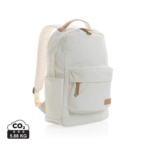 Diese 16oz. Rucksack aus recyceltem Canvas ist ein Klassiker für den täglichen Gebrauch. Er verfügt über ein gepolstertes 14-Zoll-Laptopfach und eine geräumige Vorder- und Rückentasche für Ihre anderen täglichen Utensilien. Zudem werden 2% des Erlöses jedes verkauften Impact-Produkts an Water.org gespendet. Zusammensetzung 60% recycelte Baumwolle und 40% recycelter Polyester. Das Futter aus 150D recyceltem Polyester.<br /><br />FitsLaptopTabletSizeInches: 14.0<br />PVC free: true