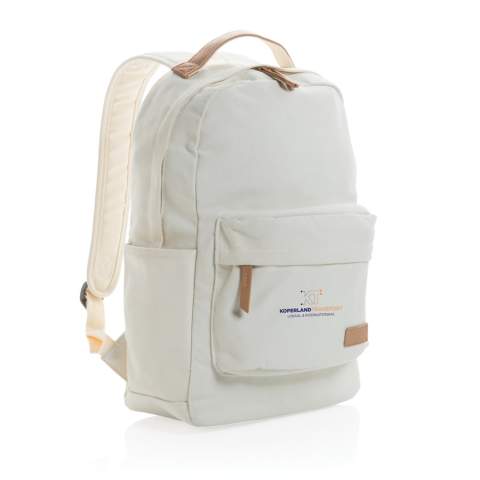 Diese 16oz. Rucksack aus recyceltem Canvas ist ein Klassiker für den täglichen Gebrauch. Er verfügt über ein gepolstertes 14-Zoll-Laptopfach und eine geräumige Vorder- und Rückentasche für Ihre anderen täglichen Utensilien. Zudem werden 2% des Erlöses jedes verkauften Impact-Produkts an Water.org gespendet. Zusammensetzung 60% recycelte Baumwolle und 40% recycelter Polyester. Das Futter aus 150D recyceltem Polyester.<br /><br />FitsLaptopTabletSizeInches: 14.0<br />PVC free: true