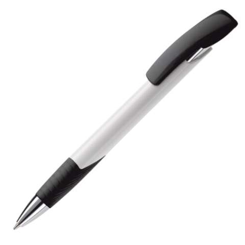 Toppoint modern ball pen. Unique design with hardcolour shaft and metal parts.