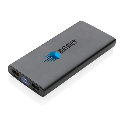 Laad al uw mobiele apparaten op met de hoogst mogelijke laadsnelheid. Deze aluminium 18W PD powerbank wordt geleverd met een supersnelle type C output en een QC 3.0 USB A output. Het item heeft een lithium-polymeerbatterij van 10.000 mAh om uw apparaat tot 5 keer op te laden. Met batterij-indicatielampjes om het resterende energieniveau te tonen. Micro USB-ingang 5V / 2A; Type-C-ingang 5V / 3A, 9V / 2A, 12V / 1.5A; USB-uitgang 5V / 2.1A; QC 3.0-uitgang 5V / 3A, 9V / 2A, 12V / 1.5A; Type-C-uitgang 5 V / 3 A, 9 V / 2 A, 12 V / 1,5 A 18 W max (PD 3.0); USB-A-uitgang: 5 V / 3 A, 9 V / 2 A, 12 V / 1,5 A 18 W max (PD 3.0) Inclusief PVC-vrij TPE materiaal micro oplaadkabel.<br /><br />PowerbankCapacity: 10000