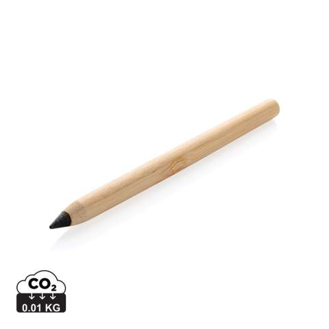 This Tree free infinity pencil replaces your traditional wooden pencil. Traditional wooden pencils write only up to around 200 metres, but this Tree free infinity pencil, has a writing length of up to around 20000 metres using a graphite tip to produce a graphite line. Not only does it write like a pencil, but the markings can be erased. It works by leaving a graphite line on paper just like a regular traditional wooden pencil but it wears down so slowly, that it should outlast up to 100 traditional wooden pencils!