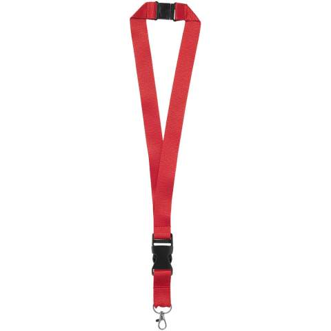 Das Yogi-Lanyard ist eine gute Wahl für verschiedene Veranstaltungen und Mitarbeiterausweise. Dieses starke Polyester-Lanyard mit praktischer, abnehmbarer Schnalle eignet sich auch zur Befestigung von Ausweisen und Schlüsseln. Für zusätzliche Sicherheit sorgt der Abreiverschluss, der sich bei Krafteinwirkung löst. Das Yogi-Lanyard ist in verschiedenen Farben erhältlich.