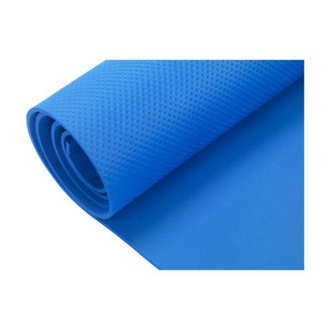 Tapis de yoga en matière EVA 4.0. Ce matériau doux et flexible offre un confort supplémentaire lors des séances d'exercice. Ce tapis de yoga offre une adhérence optimale, même si vous transpirez lors de votre entraînement. Léger et facile à transporter, avec une pochette et une sangle de transport. Ce tapis de yoga peut également être enroulé pour le ranger. Sans PVC.