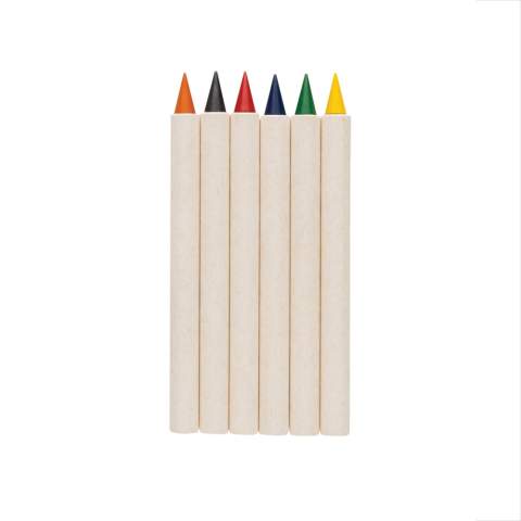 The Micki GRS Infinity 6pc Colouring Pencil Set offers vibrant colours for all your creative projects. This set includes six pencils in red, yellow, blue, green, orange, and black, each 9cm in length. Made from 90% recycled materials, these pencils feature a smooth graphite tip for easy colouring. The set comes in a reusable gift box and is packaged in FSC® kraft paper. Unlike traditional coloured pencils that last around 200 metres, these Tree-Free Infinity pencils write up to 20,000 metres. They produce a smooth line and can be easily erased. These pencils are designed to last longer, outlasting up to 100 regular coloured pencils!