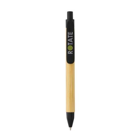 Dieser wunderschöne Kugelschreiber hat einen Schaft aus recyceltem Papier, sieht aber aus wie echter Bambus! Der Clip ist aus Weizenstroh. Die deutsche blauschreibende Dokumental®-Mine hat eine Schreiblänge von ca. 1000m und einen TC-Ball für ultraweiches Schreiben.