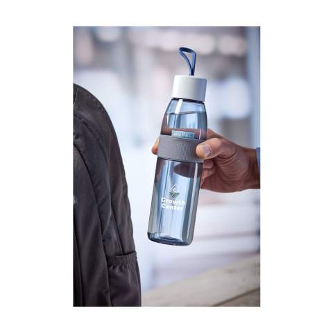 Fashionable, refillable plastic water bottle from the Mepal range. The screw cap comes with a handy loop, making it easy to carry when not in use. Comes equipped with a wide opening and anti-slip grip. This high-quality drinking bottle is BPA-free, Food-Approved and 100% leak proof. Suitable for sparkling drinks. Please be sure not to fill the bottle to the very top with carbonated drinks. Comes with a 2-year Mepal manufacturer's warranty. Made in Holland. Capacity 500 ml.  STOCK AVAILABILITY: Up to 1000 pcs accessible within 10 working days plus standard lead-time. Subject to availability.