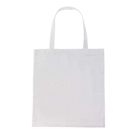 Tell a true story about sustainability and wear it with pride! This versatile 145g cotton totebag is embedded with AWARE™ tracer technology. With AWARE™, the use of genuine recycled fabric materials (70% rcotton and 30% rpet) and water reduction impact claims are guaranteed. Save water and use genuine recycled fabrics. If you choose this item you save between 465 and 531 litres of water, depending on the colour version. With the focus on water, 2% of proceeds of each Impact product sold will be donated to Water.org. Water savings are based on figures when compared to conventional fibre. This calculated indication is based on reliable LCA data as published by Textile Exchange in their Material Snapshots 2016.<br /><br />PVC free: true