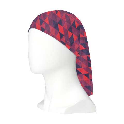 Bandana multifonctions sans couture, en polyester microfibre de haute qualité (130 g/m²) : respirant, absorbant, à séchage rapide et confortable à utiliser. Cet accessoire peut être porté de différentes manières : comme foulard, bandeau, masque, ou bracelet. Protège du soleil et du froid. Taille unique. Comprend un marquage en couleur par sublimation. Fabriqué en Europe.