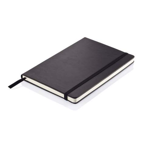 PU notebook perfect for embossed logo with 160 pages inside of 80g/m2 paper.<br /><br />NotebookFormat: A5<br />NumberOfPages: 160<br />PaperRulingLayout: Lined pages