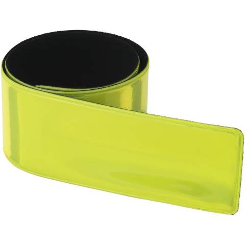 Slap wraps provide 360 visibility in the dark and are ideal for carrying promotional messages. By using these certified slap wraps you make traffic safety a feature of your brand. A slap wrap is an elongated reflector with a specially developed spring welded inside. With a light slap it easily curls around the arm or ankle. Available in various sizes, and in white or yellow colour. Features a florescent RFX soft reflective film made from phthalate free PVC or the more sustainable option TPU. Materials have been tested in accordance with SVHC (Substances of Very High Concern) REACH candidate list and are free of phthalates. The slap wraps are CE tested and approved in accordance with EN 17353 type B 2. Supplied with an information sheet. Made in Europe.