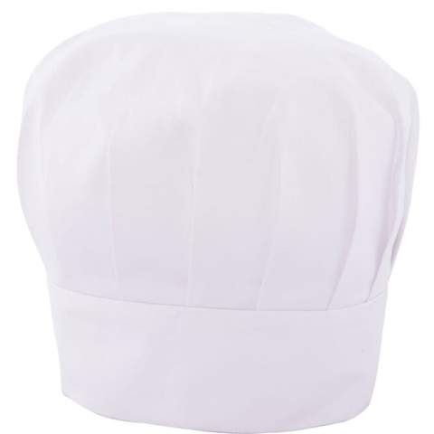 Feel like a real chef when wearing this chef’s hat. It doesn’t matter if you just want to play with ingredients or are a real chef, you look professional no matter what. Personalize your hat with a nice embroidery or imprint. With velcro adjuster.