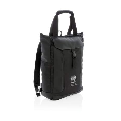 Deze veelzijdige tas kan op de schouder worden gedragen, met de hand of als een rugzak. Inclusief gewatteerd 15"  laptopvak en RFID-beschermde vakjes. PVC vrij.<br /><br />FitsLaptopTabletSizeInches: 15.6<br />PVC free: true