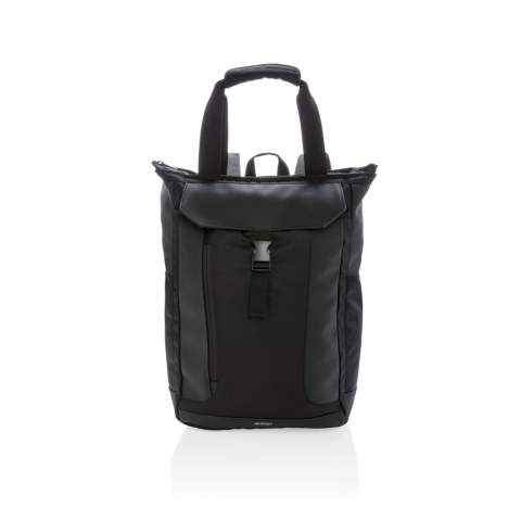 Deze veelzijdige tas kan op de schouder worden gedragen, met de hand of als een rugzak. Inclusief gewatteerd 15"  laptopvak en RFID-beschermde vakjes. PVC vrij.<br /><br />FitsLaptopTabletSizeInches: 15.6<br />PVC free: true