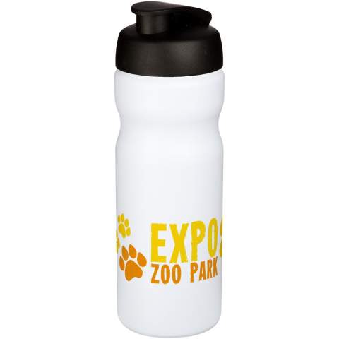 Single-walled sport bottle. Features a spill-proof lid with flip top. Volume capacity is 650 ml. Mix and match colours to create your perfect bottle. Contact us for additional colour options. Made in the UK. BPA-free. EN12875-1 compliant and dishwasher safe.