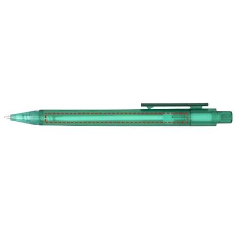 The Frosted Calypso ballpoint pen has trendy frosted colouredbarrels and a great branding area for your logo.