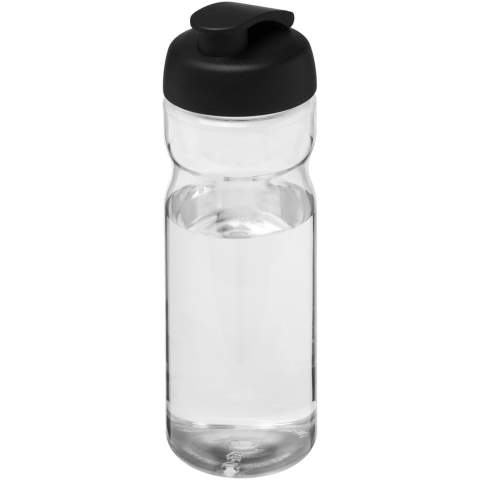 Single-wall sport bottle with ergonomic design. Bottle is made from recyclable PET material. Features a spill-proof lid with flip top. Volume capacity is 650 ml. Mix and match colours to create your perfect bottle. Contact customer service for additional colour options. Made in the UK. Packed in a recycled PE plastic bag. BPA-free.