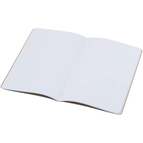 Carnet léger et flexible pour la prise de notes quotidienne. La couverture est fabriquée en carton recyclé. Comprend une couture visible le long de la reliure et 80 pages de papier blanc ligné 70 g/m². Fabriqué en Italie.