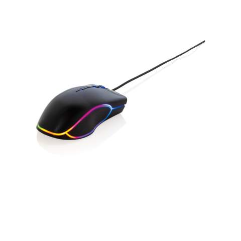 Werden Sie mit dieser RGB-Gaming-Maus mit ergonomischem Design zum Gaming-Hero. Die hochpräzise Maus hat eine optische Auflösung von bis zu 7200 DPI. Mit 6 Tasten und Scrolltaste sowie mit integrierten RGB-Leuchten, die in 13 verschiedenen Modi eingestellt werden können. Mit 160cm langem, abriebfestem, umwobenem Kabel für eine besonders lange Nutzungsdauer. Die Plug-and-Play Maus benötigt keinerlei Treiber-Installation. Hergestellt aus ABS-Material. Kompatibel mit Windows 2000/XP/Vista/Windows 7, 8 & 10/Linux/Mac. Artikel und Kabel sind PVC-frei.<br /><br />PVC free: true