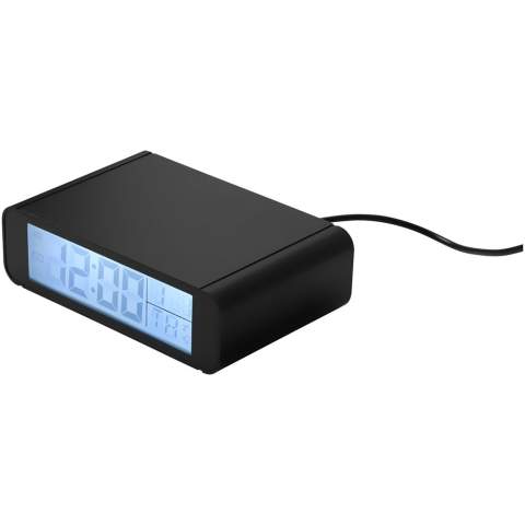 L'horloge de charge sans fil Seconds avec fonction d'alarme peut être utilisée sur n'importe quel bureau ou table de nuit. Sachez toujours l'heure qu'il est tout en utilisant le dessus pour recharger votre smartphone compatible avec la charge sans fil. L'horloge peut également afficher la température en degrés Celsius ou Fahrenheit. Compatible avec la charge sans fil jusqu'à 1 A. Charge sans fil fonctionnant uniquement avec les smartphones compatibles. Pour les appareils non-compatibles avec la charge sans fil, il faudra un récepteur de charge sans fil ou une coque de charge sans fil. Comprend un câble de charge Micro USB.