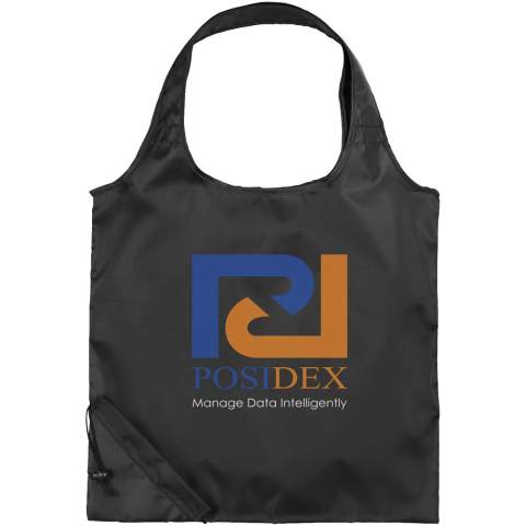 Of het nu een cadeau is voor een festival of om mee te nemen naar de supermarkt, de Bungalow tote bag is een goede keuze voor het opbergen van lichtgewicht spullen. De draagtas biedt veel ruimte voor het toevoegen van kleine of grote logo's en is gemakkelijk te dragen met de hand of op een schouder. De unieke vouwfunctie die in de hoek samenkomt met de trekkoordsluiting maakt de tas gemakkelijk op te bergen. Geschikt tot 5 kg gewicht.