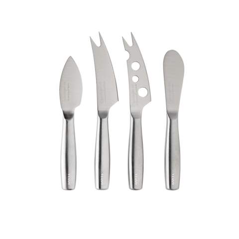 Are you crazy about cheese? Then you need the Cheese Knife Set Mini Copenhagen of BOSKA – a B Corporation certified company! You can tackle hard, soft, and spreadable cheeses with this lightweight set. It consists of four stylish stainless steel knives. You'll be able to plate up something for everyone on your cheese board with these knives. This set is dishwasher- and refrigerator-safe, and backed by a lifetime guarantee.