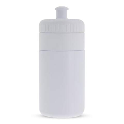 Toppoint design high quality sports bottle with ergonomic cap. Made in Europe. 100% leak-proof, made of high-quality soft-squeeze materials for an easy squeeze. The sports bottle can be printed all over in full-colour. BPA-free.