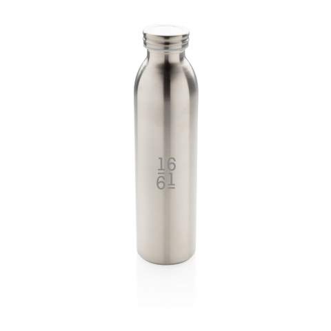 This copper vacuum insulated bottle is the perfect everyday bottle. Keeps your drinks hot for 8 hours and cold up to 24 hours. Perfect shape for personalisation with your logo and leakproof lid. Content: 600ml.<br /><br />HoursHot: 8<br />HoursCold: 24