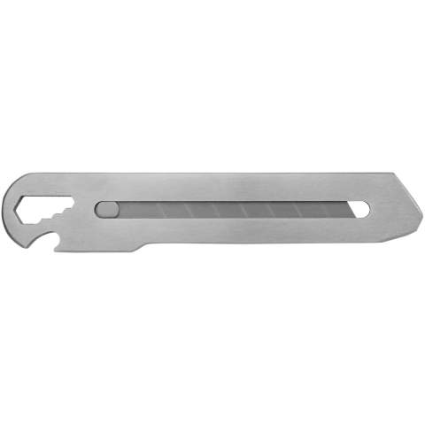 Cutter knife with retractable blade made from stainless steel. 