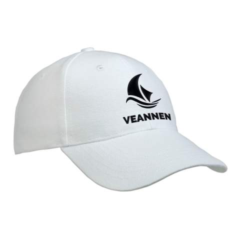 Kingcap medium profile cap van geborsteld katoen met een velcro sluiting.