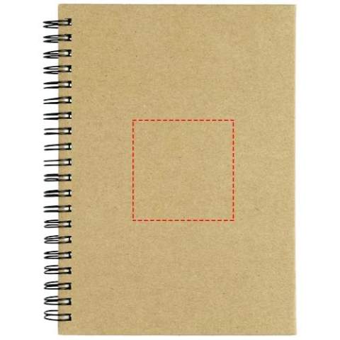 Recycled paper cover notebook with 60 lined sheets (70 g/m2).