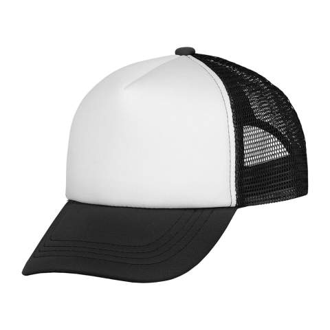 Go retro! Once designed as a promotional give-away to farmers and truck drivers, it now is mostly worn as popular celebrity fashion items. The original trucker cap is made of five baum textile panels  and mesh backside for the extra ventilation you need. The front is very suitable for large prints.