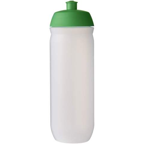 Enkelwandige drinkfles met afschroefbare sportdop. Deze knijpfles is gemaakt van flexibel MDPE-plastic en is perfect voor sportieve omgevingen. Inhoud 750 ml. Gemaakt in het Verenigd Koninkrijk. BPA-vrij. Voldoet aan EN12875-1 en is vaatwasmachinebestendig.