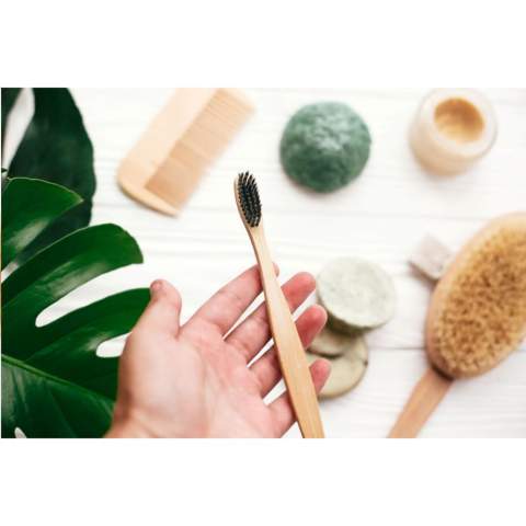 WoW! This tooth brush is made from bamboo. Natural bamboo is completely biodegradable, naturally hygienic and easy to clean. An excellent alternative to the plastic toothbrush.