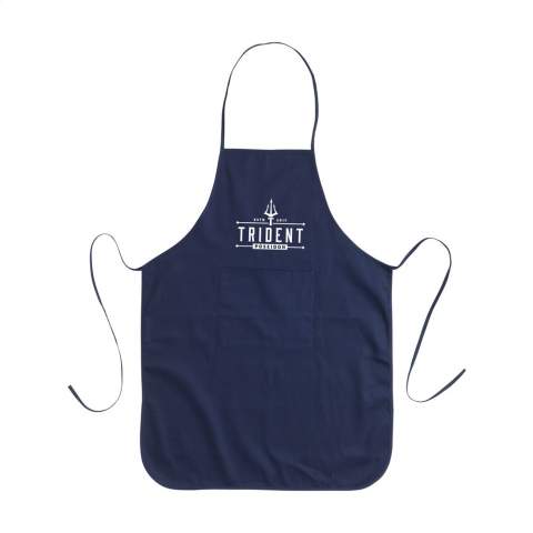 WoW! Apron made from 98% recycled cotton and 2% cottion (170 g/m²). With a front pocket.