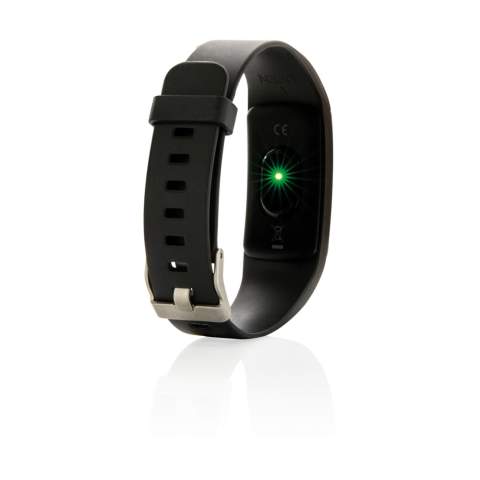 Lichtgewicht en waterdichte (IP67) activity tracker met comfortabel TPE-polsbandje om de armband zowel overdag als 's nachts te dragen. Met eenvoudig te gebruiken 0'96" OLED-kleurenscherm. Inclusief gratis APP in 10 talen om inzicht te krijgen in je prestaties (voor iOS 8.1 en Android 4.4 of hoger). Functies inbegrepen: slaap volgen, stap tellen, afstand, calorietelling, hartslagmeter, bloeddruk, zuurstof in het bloed en stopwatch. Met deze modieuze activity tracker stap je in een gezondere levensstijl. Stand-by tijd van 7 dagen en werktijd tot 3 dagen.<br /><br />HasBluetooth: True