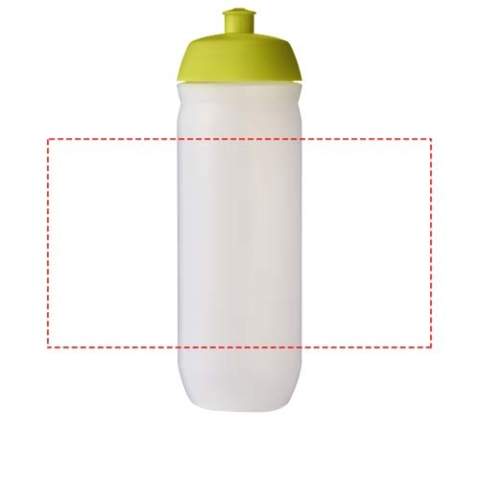 Bouteille de sport à paroi unique avec bouchon à visser à rabat. Fabriquée en plastique MDPE flexible, cette bouteille compressible est parfaite pour les environnements sportifs. Capacité de 750 ml. Fabriquée au Royaume-Uni. Sans BPA. Conforme à la norme EN12875-1. Lavable au lave-vaisselle.