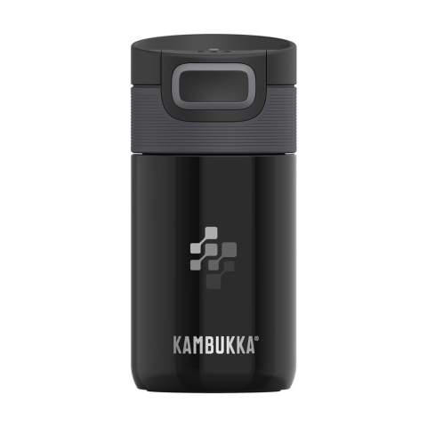 The ideal thermo bottle for when you’re on the go made by Kambukka® • excellent quality • beautiful design • handy and small size • vacuum insulated 18/8 stainless steel • BPA-free • keeps drinks hot for up to 5 hours and cold for up to 11 hours • 3-in-1 lid with 2 drinking positions: push to take a quick sip, or open it completely to drink just as comfortably as from a mug, without spilling • easy to clean thanks to Snapclean®: just pinch and pull to remove the inner, dishwasher-safe mechanism • universal lid: also fits on other Kambukka® drinking bottles • the lid is heat-resistant and dishwasher-safe • non-slip base • 100% leakproof • capacity 300 ml.  STOCK AVAILABILITY: Up to 1000 pcs accessible within 10 working days plus standard lead-time. Subject to availability.