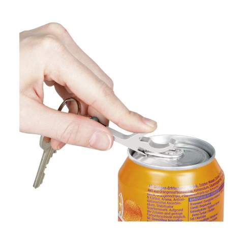 Keyring with aluminium opener.