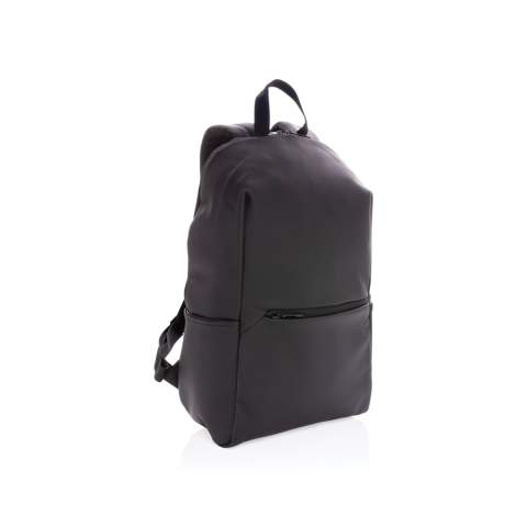 Dieser klassisch moderne und gefütterte Rucksack aus glattem PU verfügt über ein 15,6-Zoll-Laptopfach, ein geräumiges Hauptfach sowie 2 Innentaschen und 2 Stiftschlaufen. Mit Mesh gepolsterter Rücken und verstellbare Träger. Außen 100% VE. Innen aus 100% 210D Polyester. PVC-frei.<br /><br />FitsLaptopTabletSizeInches: 15.6<br />PVC free: true