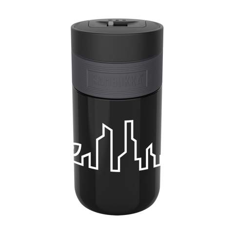 The ideal thermo bottle for when you’re on the go made by Kambukka® • excellent quality • beautiful design • handy and small size • vacuum insulated 18/8 stainless steel • BPA-free • keeps drinks hot for up to 5 hours and cold for up to 11 hours • 3-in-1 lid with 2 drinking positions: push to take a quick sip, or open it completely to drink just as comfortably as from a mug, without spilling • easy to clean thanks to Snapclean®: just pinch and pull to remove the inner, dishwasher-safe mechanism • universal lid: also fits on other Kambukka® drinking bottles • the lid is heat-resistant and dishwasher-safe • non-slip base • 100% leakproof • capacity 300 ml.  STOCK AVAILABILITY: Up to 1000 pcs accessible within 10 working days plus standard lead-time. Subject to availability.