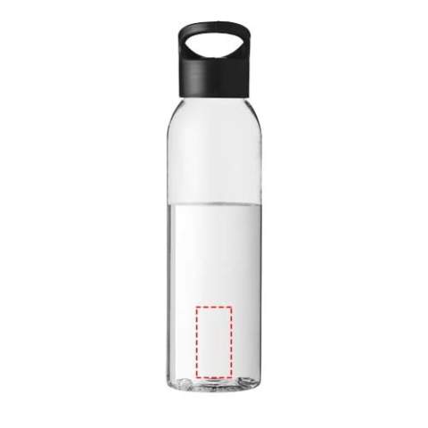 The clear Sky colour-pop water bottle is made of Eastman Tritan™, making this bottle BPA-free, light, durable and impact-resistant. The bottle is single-walled and holds 650 ml of liquid, and it fits in the side pocket of most backpacks, as well as in most car cup holders. The twist-on lid ensures easy opening and closing, and has a built-in carrying handle. 