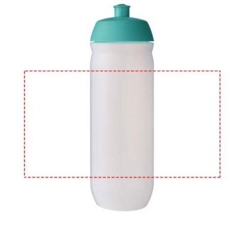 Enkelwandige drinkfles met afschroefbare sportdop. Deze knijpfles is gemaakt van flexibel MDPE-plastic en is perfect voor sportieve omgevingen. Inhoud 750 ml. Gemaakt in het Verenigd Koninkrijk. BPA-vrij. Voldoet aan EN12875-1 en is vaatwasmachinebestendig.