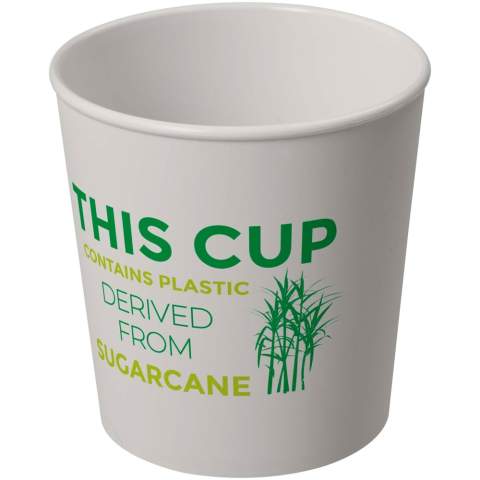 The Americano® Switch Renew single-walled tumbler has a 200 ml capacity, and is ideal for cold drinks, but also for ice cream or even fries! The tumbler contains 25% plastic derived from sugar cane, reducing the need for virgin plastic. The tumbler is dishwasher safe, microwave safe and BPA-free. As part of the Americano® Switch family, you can customise your tumbler by adding a lid and grip as required. Made in the UK. Packed in a recycled PE plastic bag.