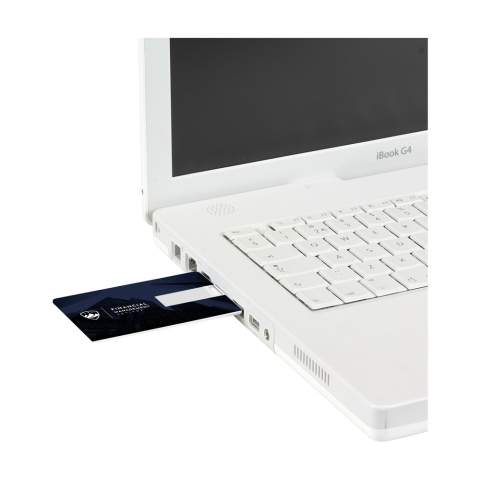 Livrable direct de notre stock ! Clé USB (2.0) en matière synthétique. Grâce au format carte de crédit facile à ranger dans un portefeuille. Parfait pour garder et transporter en toute sécurité vos données. Prêt à l'emploi grâce au système Plug&Play. Utilisable sous Windows, Mac et Linux. Par pièce dans une boîte en carton standard. Autres possibilités : données pré-enregistrées supprimables.