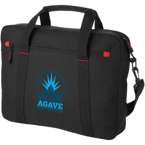 Functionele 15.4'' laptop tas met gevoerd laptopvak en verstelbare schouderbanden.