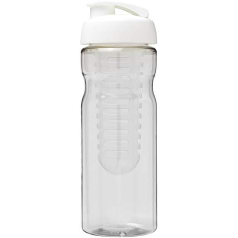 Einwandige Sportflasche mit ergonomischem Design. Die Flasche ist aus recycelbarem PET-Material hergestellt. Verfügt über einen auslaufsicheren Klappdeckel und einen herausnehmbaren Infusor, mit dem Sie Ihrem Getränk Ihren Lieblingsfruchtgeschmack verleihen können. Das Fassungsvermögen beträgt 650 ml. Mischen und kombinieren Sie Farben, um Ihre perfekte Flasche zu kreieren. Kontaktieren Sie den Kundendienst für weitere Farboptionen. Hergestellt in Großbritannien. Verpackt in einem recycelten PE-Kunststoffbeutel. BPA-frei.