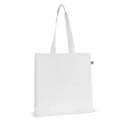 Améliorez votre shopping avec notre sac en coton Fairtrade, d'une taille de 38x10x42 cm. Fabriqué de manière éthique et durable, c'est un choix responsable qui a un impact significatif. Procurez-vous le vôtre dès aujourd'hui pour faire vos courses en toute simplicité et dans le respect de l'environnement.