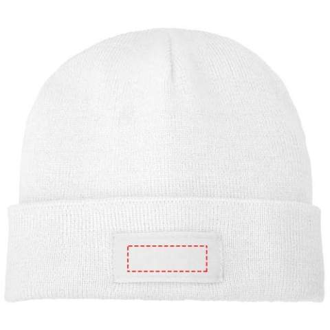 The Boreas beanie with patch does not only keeps you warm and cozy but also offers a canvas for personal branding. Made from 1x1 rib knit of acrylic, the beanie is warm and durable. The contrast fabric patch woven from polyester, offers a great opportunity for presenting your logo or other branding. Embrace comfort, individuality, and practicality with the Boreas beanie.