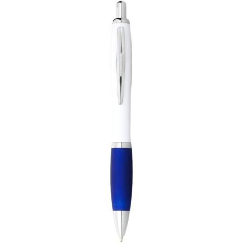 Since people write almost every day, it is essential to use a reliable pen. The Nash ballpoint pen is one of these pens. The ballpoint pen is made of solid ABS plastic material that offers a long life span. Thanks to the fast click action mechanism, the ballpoint pen is quick to use and has a soft grip, which reduces any tension on the writing surface. The Nash ballpoint pen is available in different colour combinations and offers multiple possibilities for logo application. 